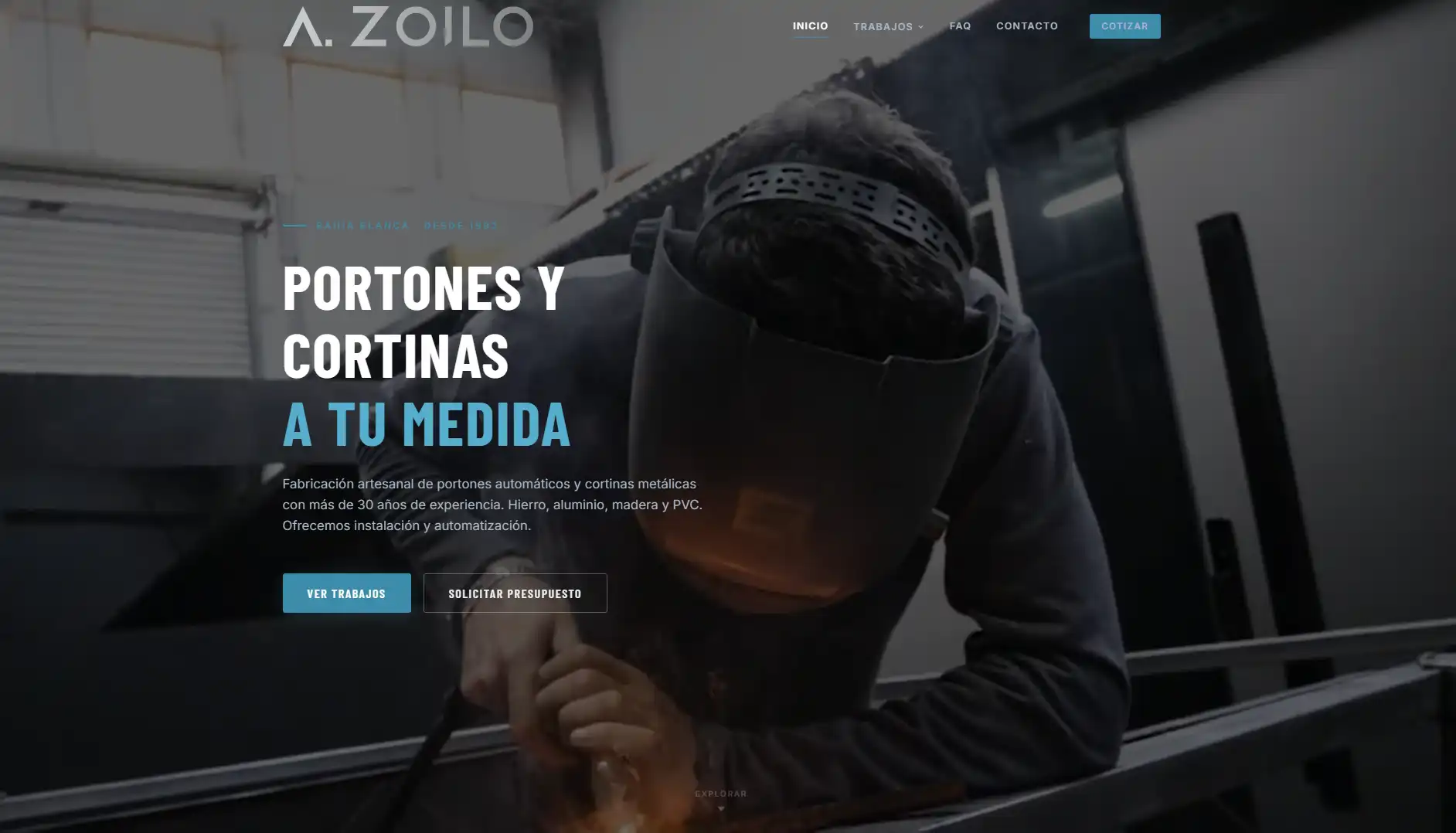 Zoilo Industrial – sitio web